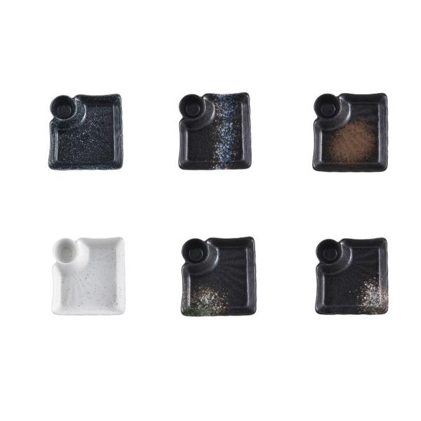 Banquet Retro Black Porcelain Dinnerware stackable Porcelain Divided Dinner Plates