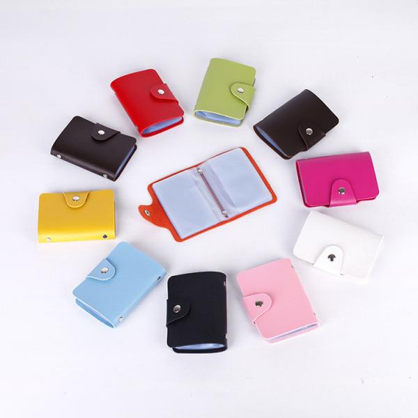 Colorful PU Bank Card Bags Card Container Business Bags Logo Customized