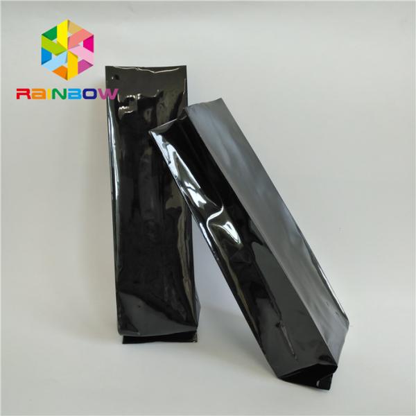 Moisture Proof Food Packaging Side Gusset Coffee Bag With Tin Tie / Degassing Valve