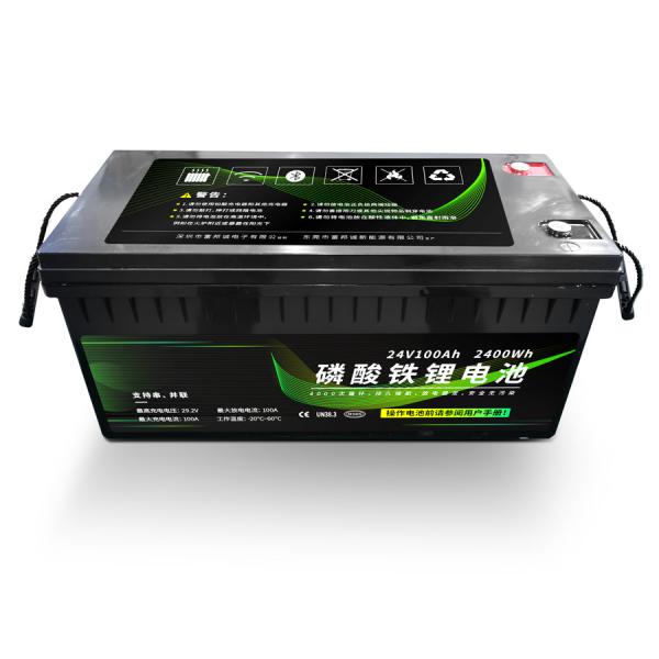 2400Wh 24V LiFePO4 Литий батарейный пакет 100ah Прочный для промышленности