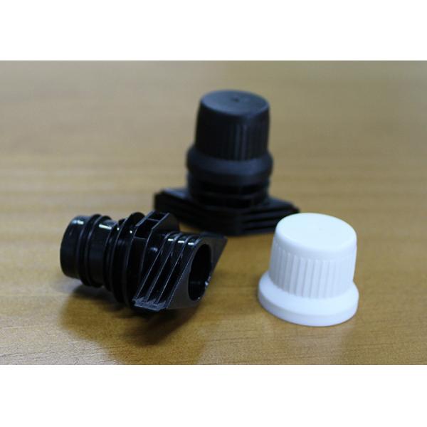 Anti Theft Plastic Screw Spout Caps Packaging On Self Stand Up Bags