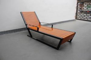 Cadeiras personalizadas de madeira para praia, cadeira de piscina exterior
