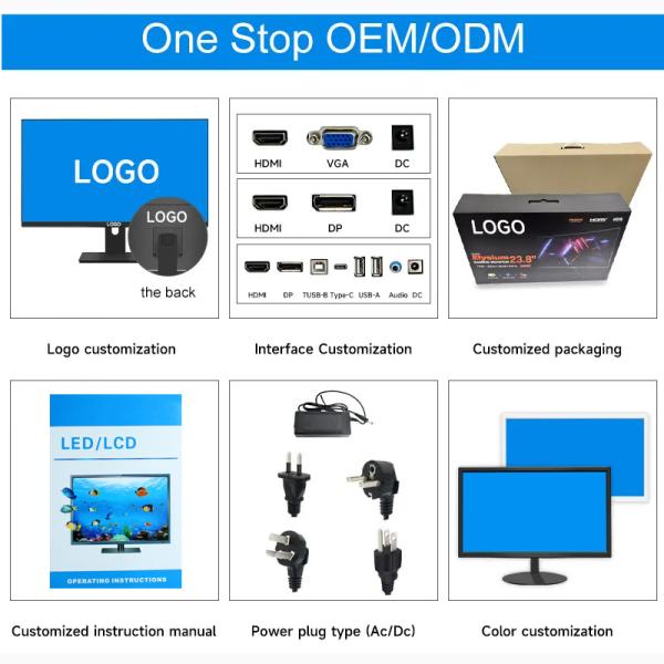 Eye Protection LCD Monitor 27 Inch PC Monitors For Gaming