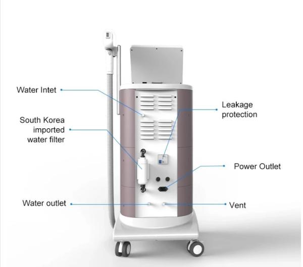 Factory Price Effective Security Vertical 808Nm Diode Hair Removal Machine With German Laser