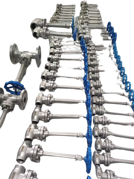 PN40 Manual Stainless Steel Liquid Cryogenic Gases Globe Valves For Industrial Applications