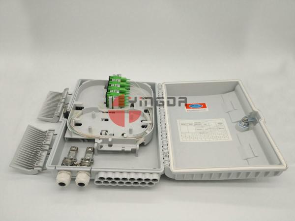 1X8 branco plástico 2In 16Out do painel da terminação da fibra ótica do cabo pendente do divisor FTTH do PLC do SC APC