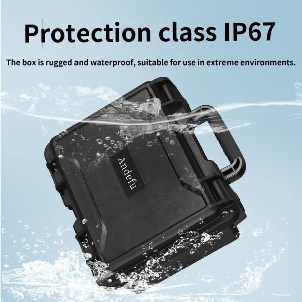 EM-3325 Heavy Duty Waterproof Protective Case Hardware Tool Box Safety Instrument Case - Shockproof, dustproof, made of industrial grade polypropylene