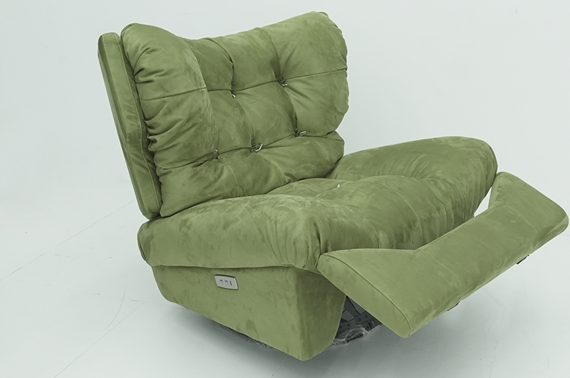 Modern Recliner Sofa Chair with Plush High Back and Swivel Base