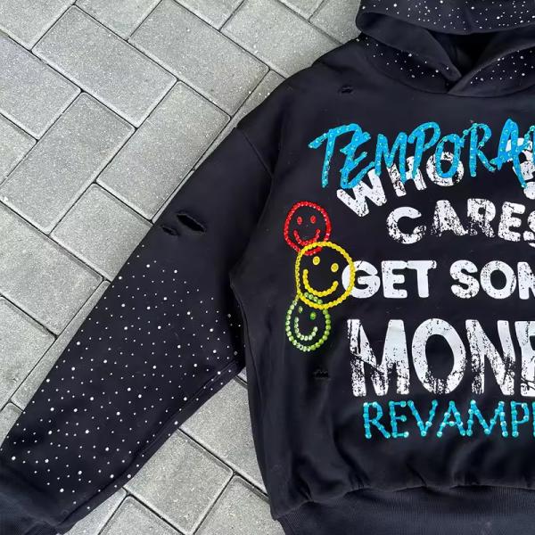 Sweat à capuche de lavage à 100% d'acide coton personnalisé avec toute broderie en ramiage 3D Écran de fermeture à glissière Impression à sweat à soupe cru à Cropped français