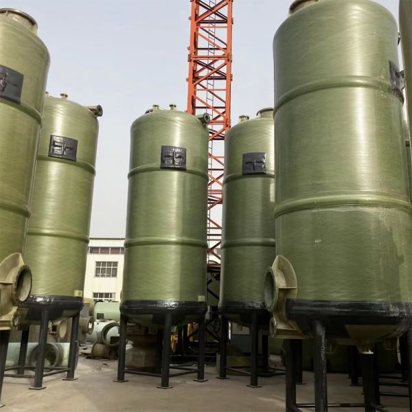 Energy Saving FRP Fiberglass Chemical Storage Tanks No Painting Or Maintenance Required