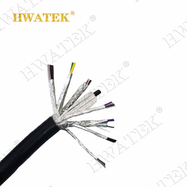 O revestimento de PVC feito sob encomenda estanhou o × protegido encalhado de cobre 24AWG 440V 105℃ do cabo 25C