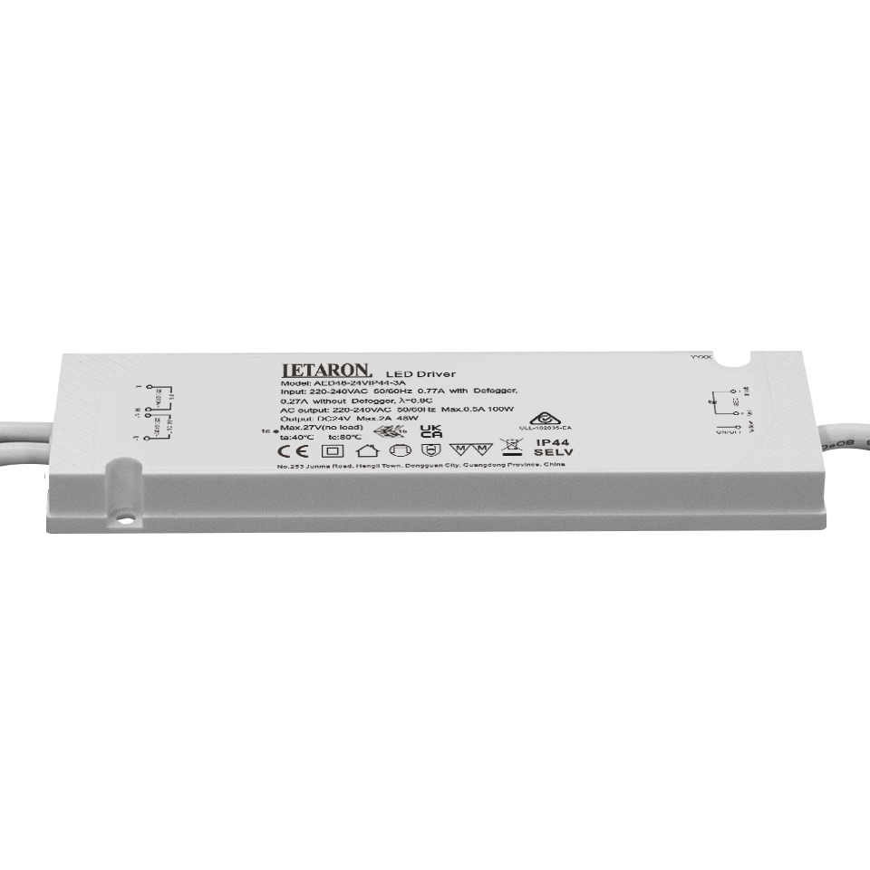 48W 24V Constant Voltage LED Driver With 30000 Hours Warranty CE/SAA Approved