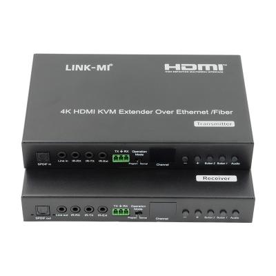 120m AV 4K HDMI Extender Over IP 60M USB KVM Extender Over Fiber