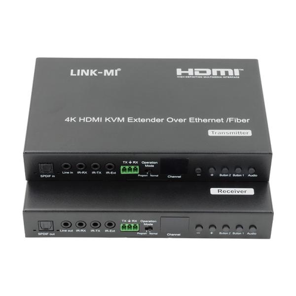 120m AV 4K HDMI Extender Over IP 60M USB KVM Extender Over Fiber