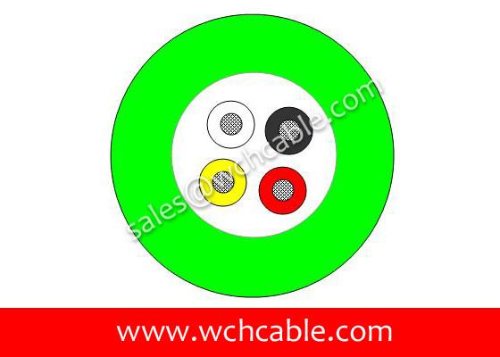 TPU Cable UL20549 30AWG 4Cores OD3.8mm Glossy Black