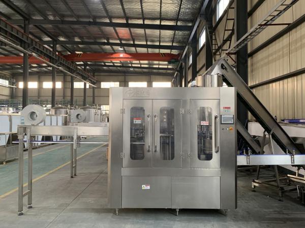 Rotary 3 In 1 Automated Bottling Equipment With SS 314 Material , Compact Structure