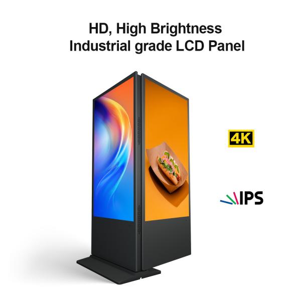 1920*1080 Resolution LCD Advertising Display Digital Signage Smart Kiosk Vertical Totem Floor Standing Touch Screen