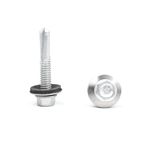 SS410 Stainless Steel Hex Head Self Drilling Screws Metal Tek