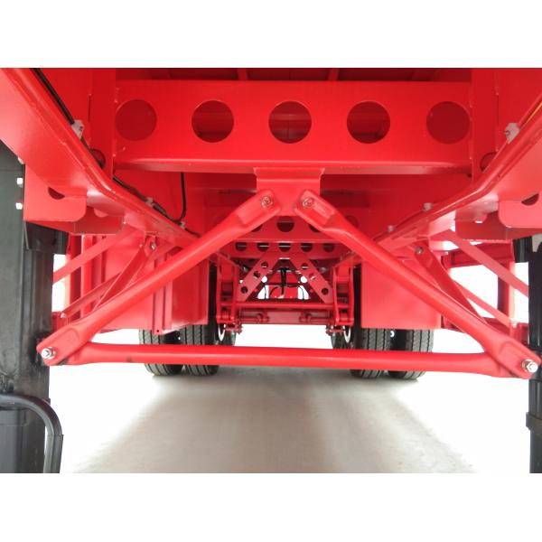 Custom Air Suspension 18 Wheeler Flatbed Trailer For Heavy Duty Cargo
