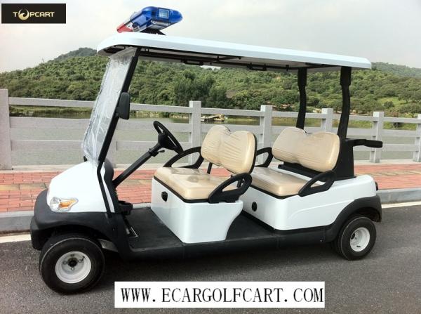 High Safe Four Person Golf Cart , Small Battery Operated Golf Buggies 48V