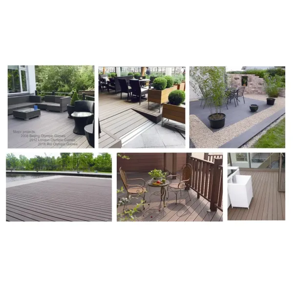 Factory Price New Generation Double Color Co-Extrusion Wood-Plastic Composite Material WPC Decking