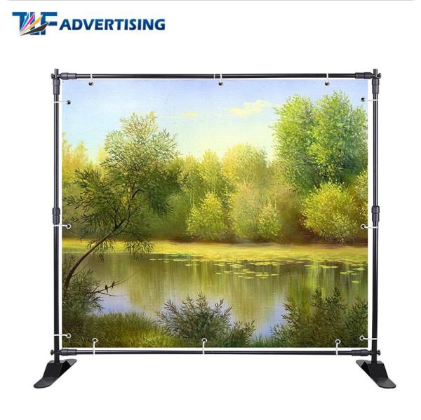 10x8 Ft Stand Trade Show Booth Backdrop Telescopic Adjustable Flat Straight