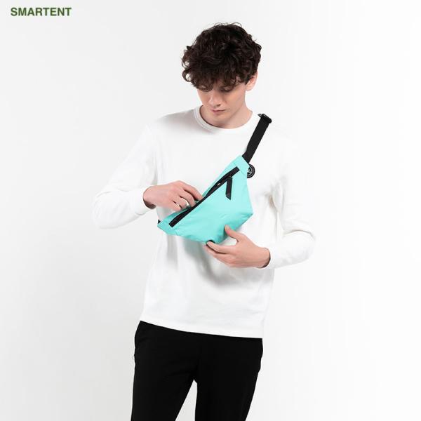 Solid Green Journey GRS RPET Waist Bag Custom Eco Friendly Outdoor
