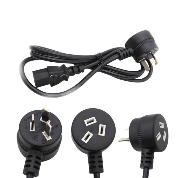 NEMA Male IEC Female Australian Electrical Power Cable With Three Pin Plug