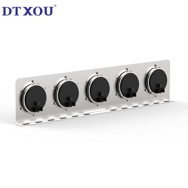 4-inch circular LED trailer truck semi trailer brake turn signal light 5-hole stainless steel combination tail light bracket