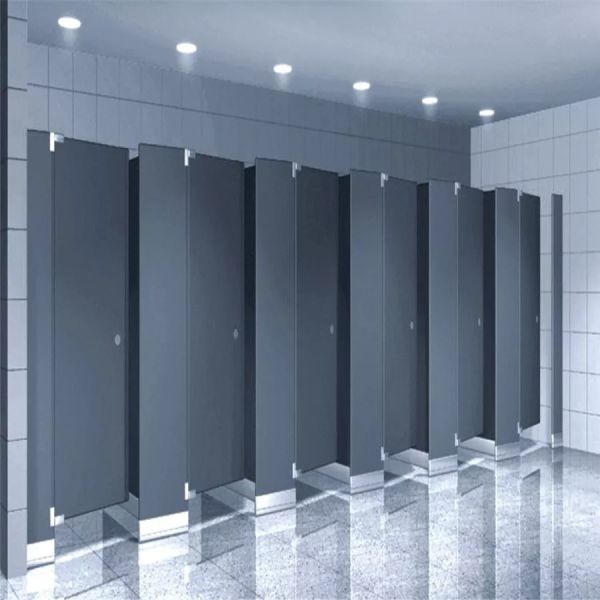 Paneles de cabina de inodoro comercial Tablero fenólico compacto impermeable para cabina