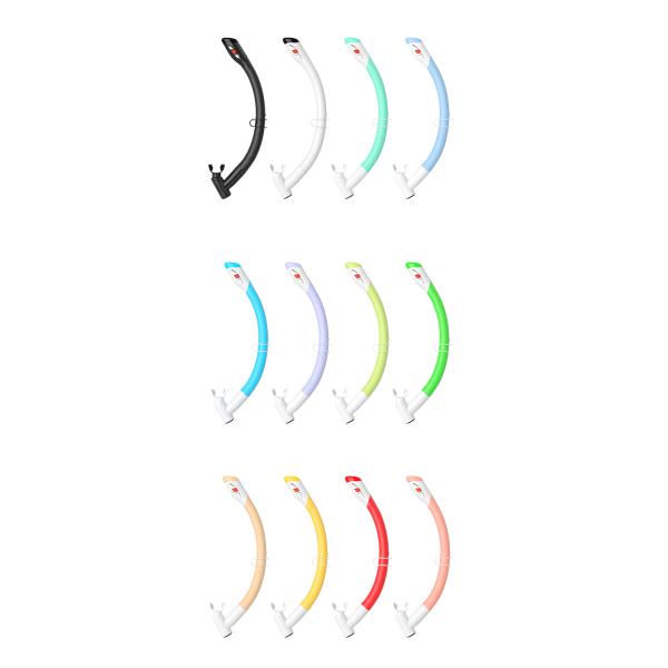 Máscara de buceo sin marco de silicona y snorkel para niños