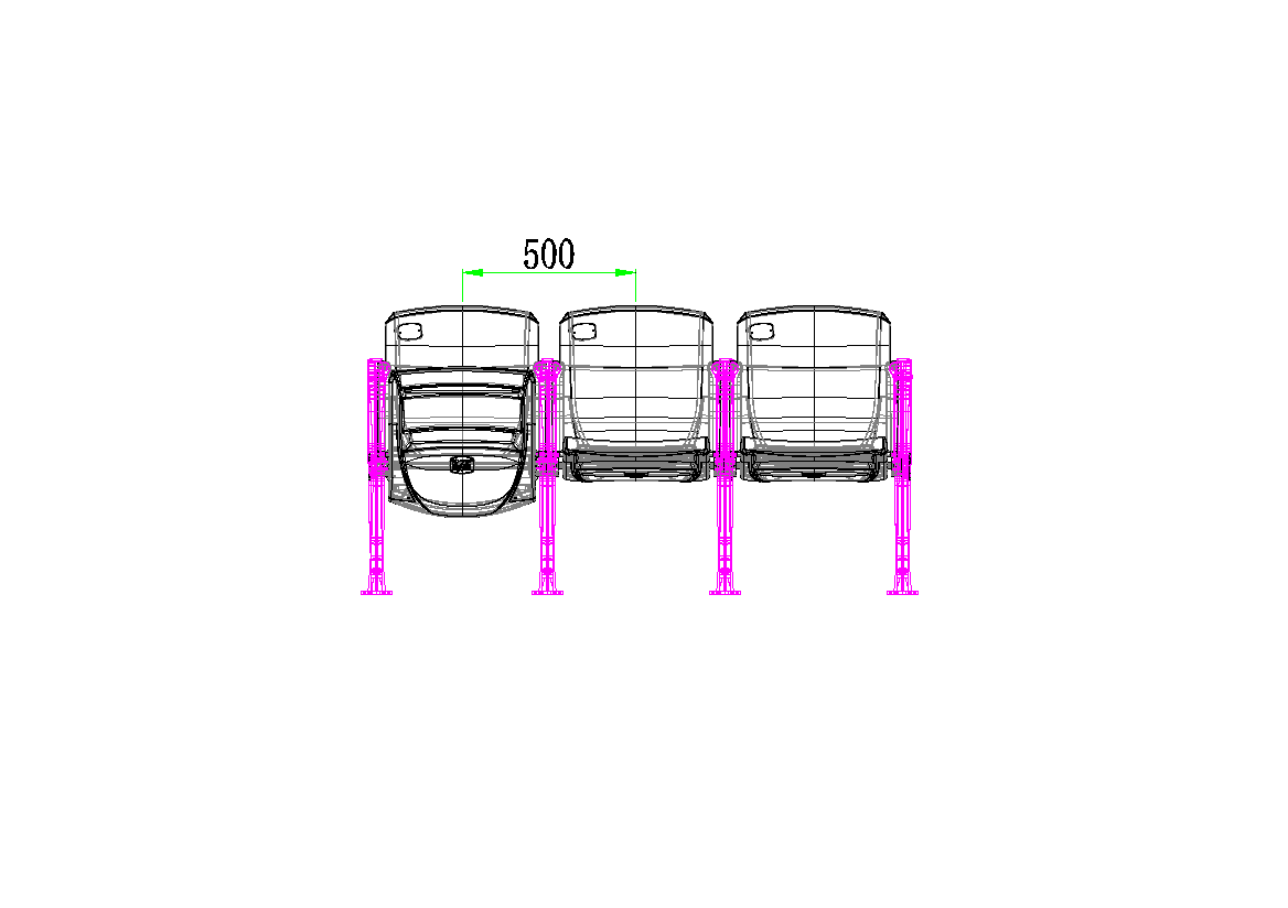 UV Engineered Eco-friendly Weather Resistant Fixed Seating and Bleacher Seats for Stadiums