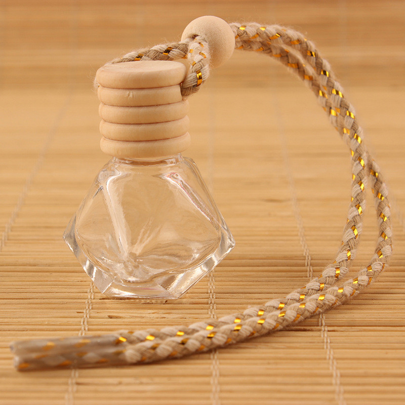 Бутылка Freshener воздуха 8ml пустого отражетеля Reed автомобиля диаманта привесная и деревянная крышка