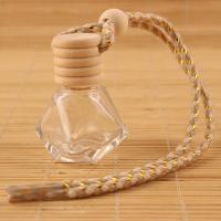 Garrafa vazia do refrogerador de ar de Diamond Car Reed Diffuser Pendant 8ml e tampa de madeira