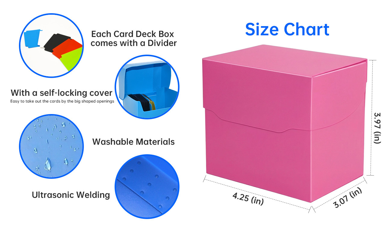 Storage Empty Playing Card Boxes Dustproof Moistureproof Magic The Gathering Card Case