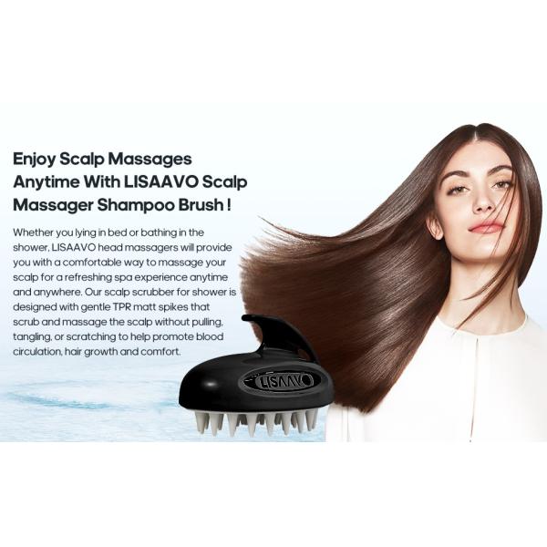 Pet Hair Wash Massager ABS+TPR Scalp Exfoliating Shampoo Brush