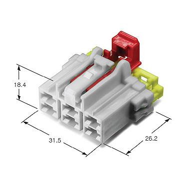 3mΩMax Automotive Electrical Connectors , Electrical Wire Connectors MG610885