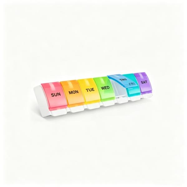 BPA-Free 7-Day AM PM Pill Organizer Medical PP Travel Case