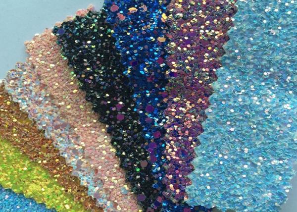 Fashion Chunky Glitter Fabric 3D Glitter Fabric For Hairbows 54/55 Width
