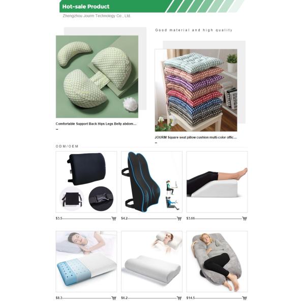 Memory Foam Back Cushion for Car Chair Home Office Modern Style Lumbar Support Pillow