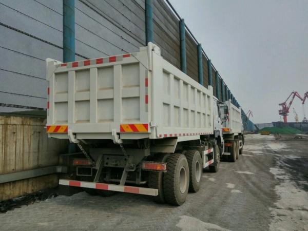 White Heavy Duty Dump Truck , 10 Wheeler 20 Tons 6x4 Tipper Truck