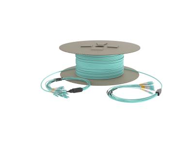 LSZH 3.0m Low Loss Om4 MTP  Mpo Trunk Cable For Communications