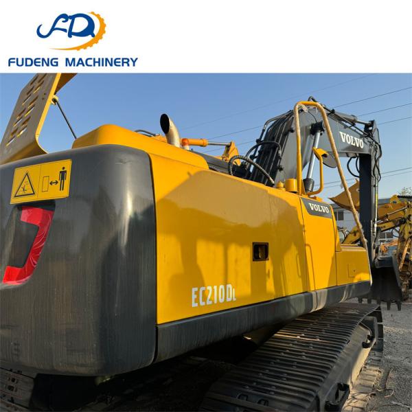 Heavy Duty Used Crawler VOLVO EC210D 21Ton 1m³ Bucket Capacity Excavator for Urban Construction