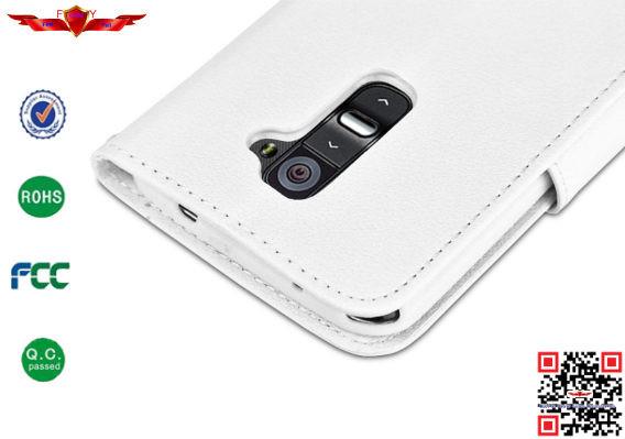 New 100% Quality Guaranteed PU+TPU Flip Wallet Leather Cover Case For LG Optimus G2
