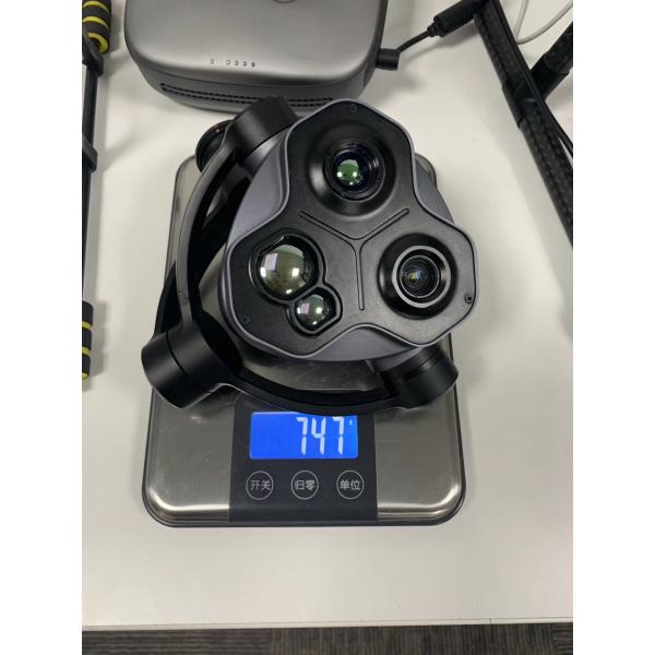 New Zoom Triple Camera EO/IR Target Locking 5KM Distance Measurement,Target Location Calculating,4.08MP HD