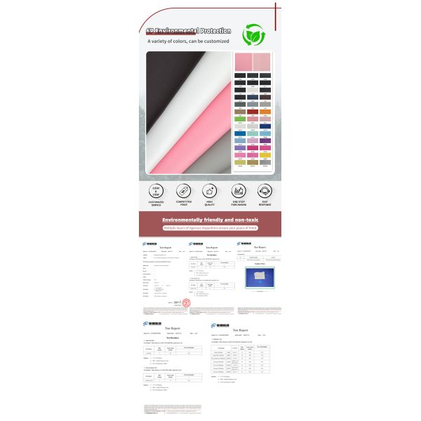 PVC TC Cloth Backed Synthetic Faux Leather Pinhole Pattern Waterproof Stretchable Lining for Shoes Belts Gloves Outdoor Use Sofa
