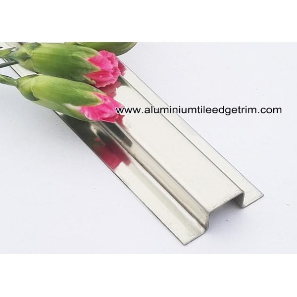 304 Stainless Steel Divider Trim / Bar For Wall Tile Dividing Decoration