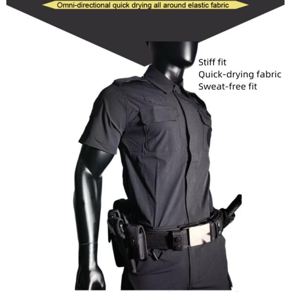 Security Guard Military Navy Blue Combat Uniform 92% Nylon 8% Spandex