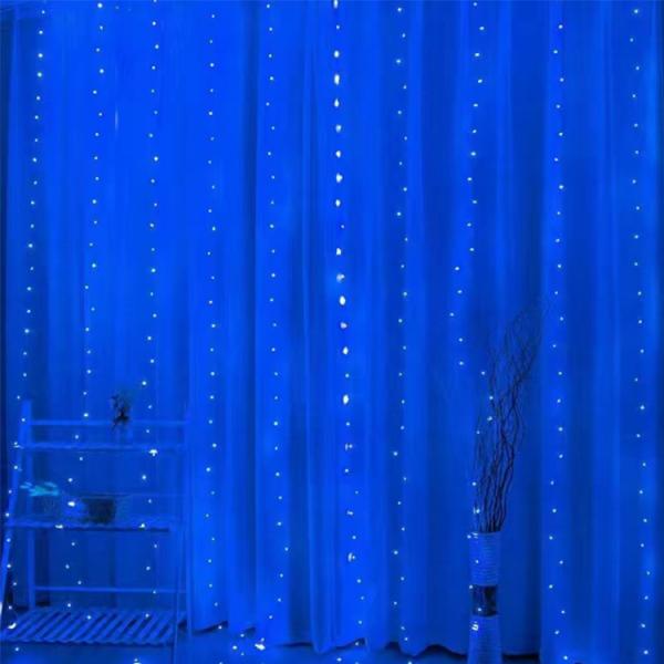 Eight Function LED Curtain Light String for Christmas Decoration PVC Lamp Body