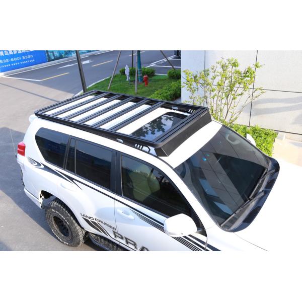 Black Powder Coated Roof Rack Platform Perfectly Suited for Toyota Landcruiser 200